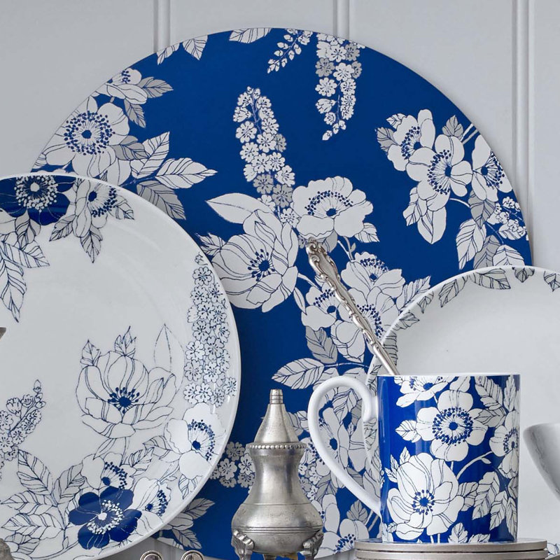 Denby Monsoon Fleur Wood Floral Round Placemat & Reviews Wayfair.co.uk